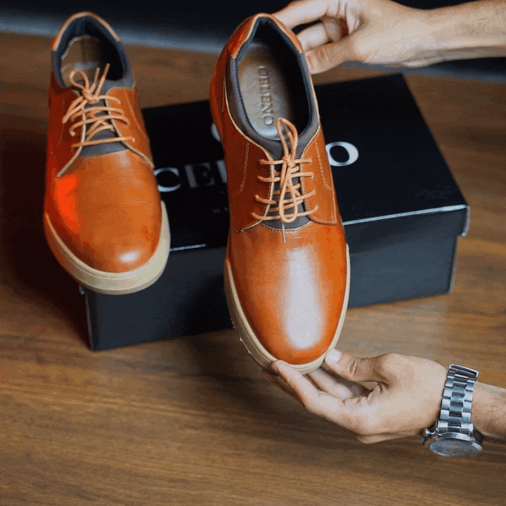 VORTEX en Cuir, TABAC– CL3094