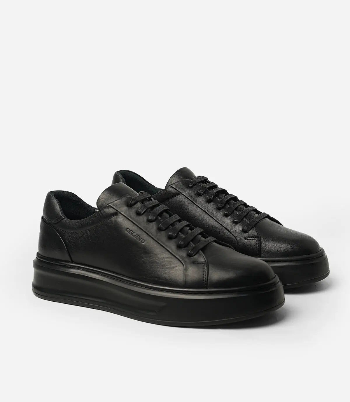 BASKET ROYALE en Cuir, Noir– CL6065 Celeno