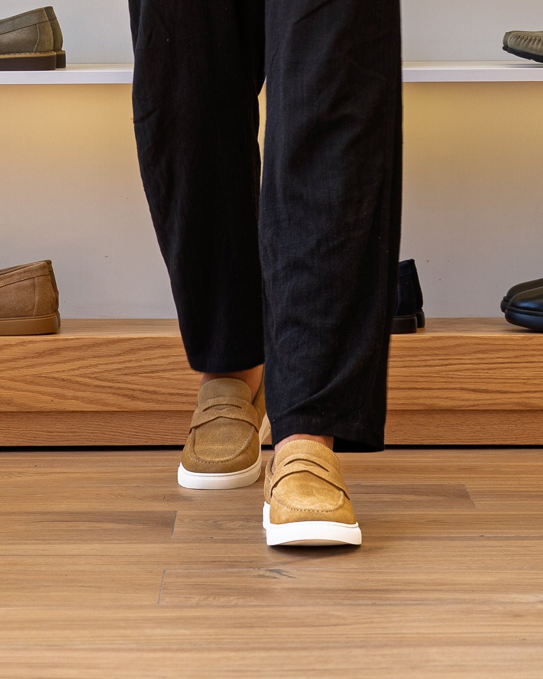 MOCASSIN ADDLER en Daim, CAMEL – CL6044