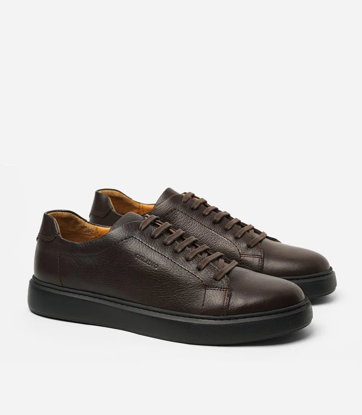 BASKET BLAZE En Cuir, Marron – CL6080 Celeno