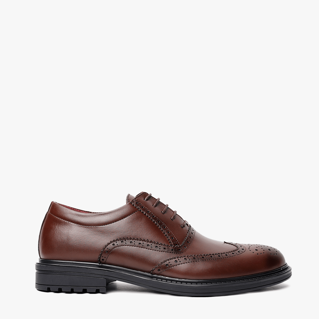 BROGUE en Cuir Marron, Dégradé -CL200