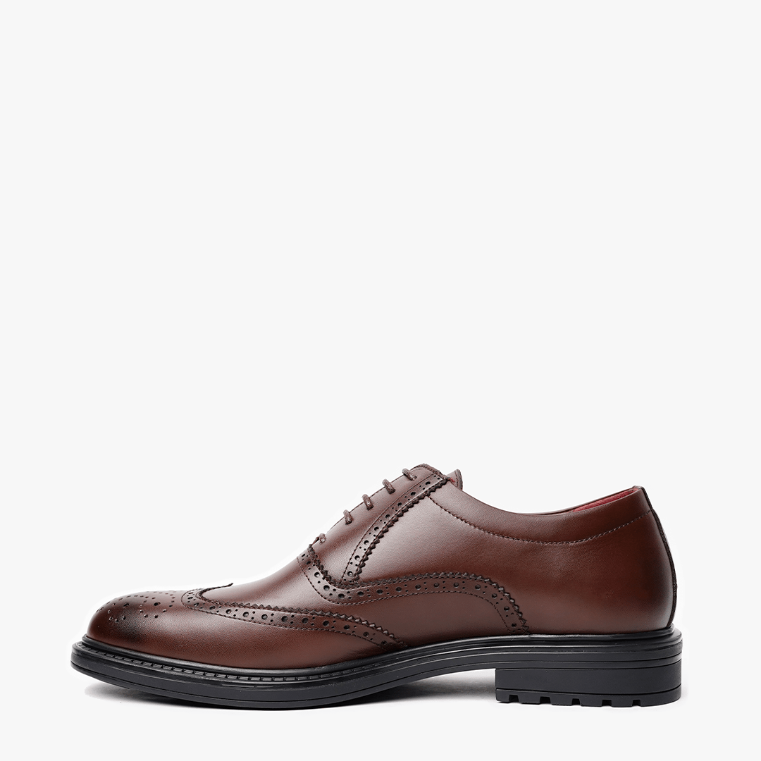 BROGUE en Cuir Marron, Dégradé -CL200