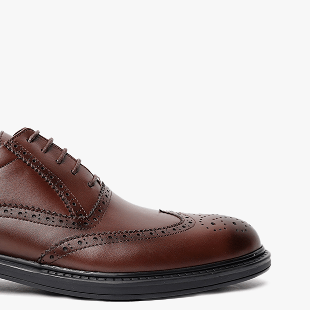 BROGUE en Cuir Marron, Dégradé -CL200