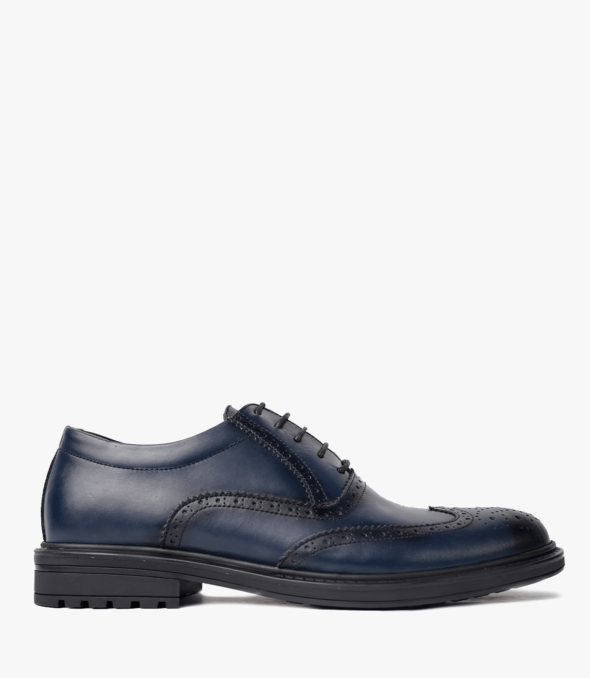 BROGUE en Cuir, BLEU NUIT-CL200