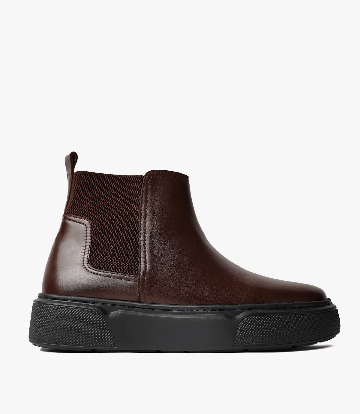 Bottine Chelsea en Cuir Marron, - CL301 Celeno