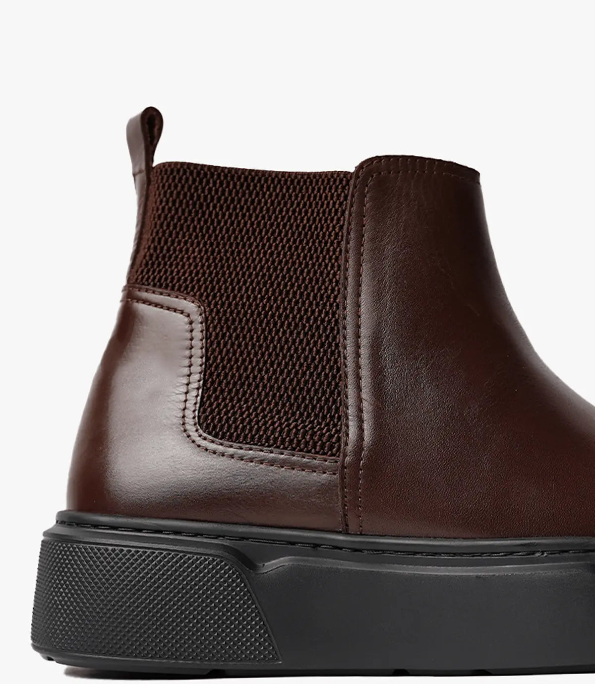 Bottine Chelsea en Cuir Marron, - CL301 Celeno