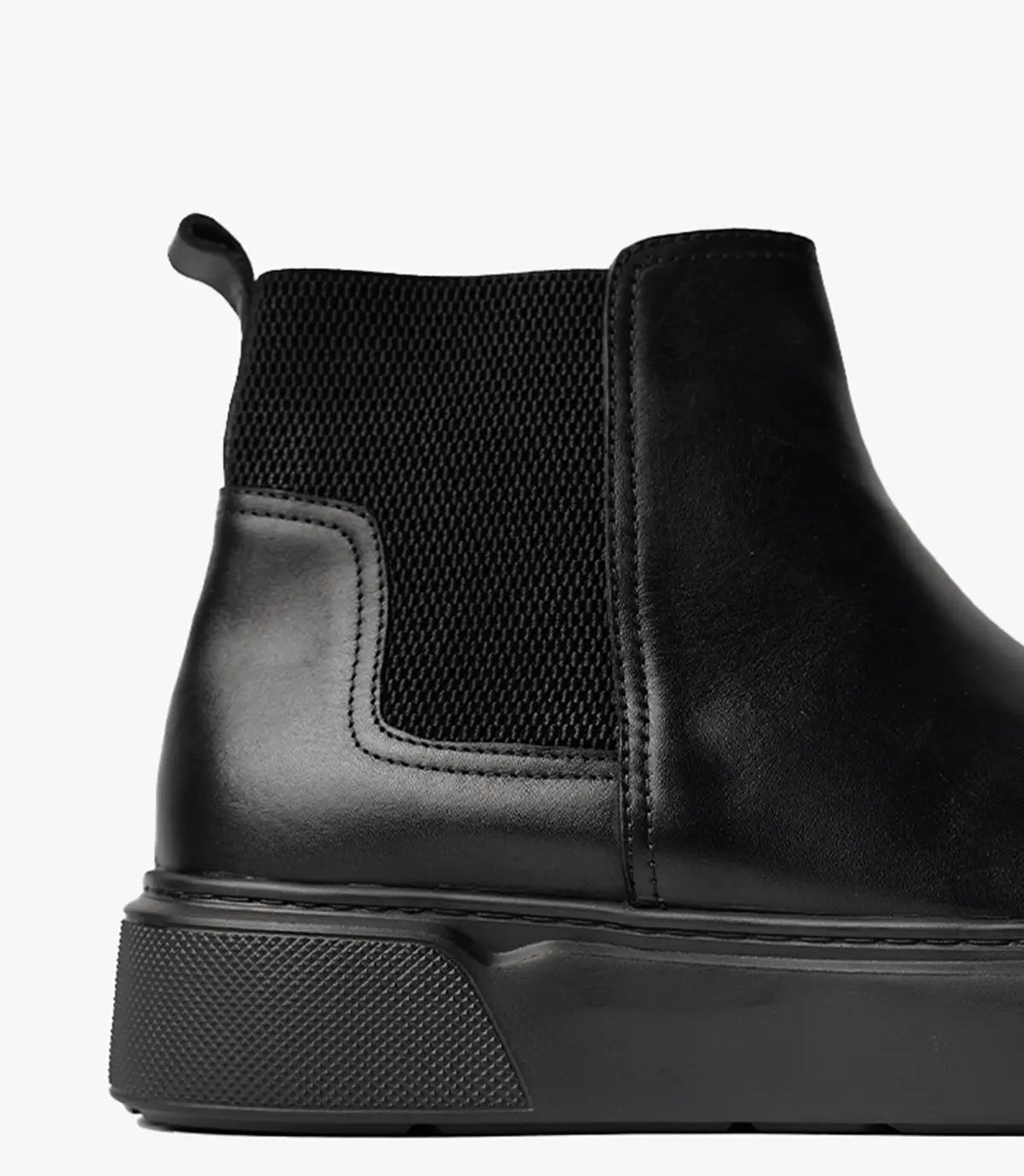 Bottine Chelsea en Cuir Noir, - CL301 Celeno