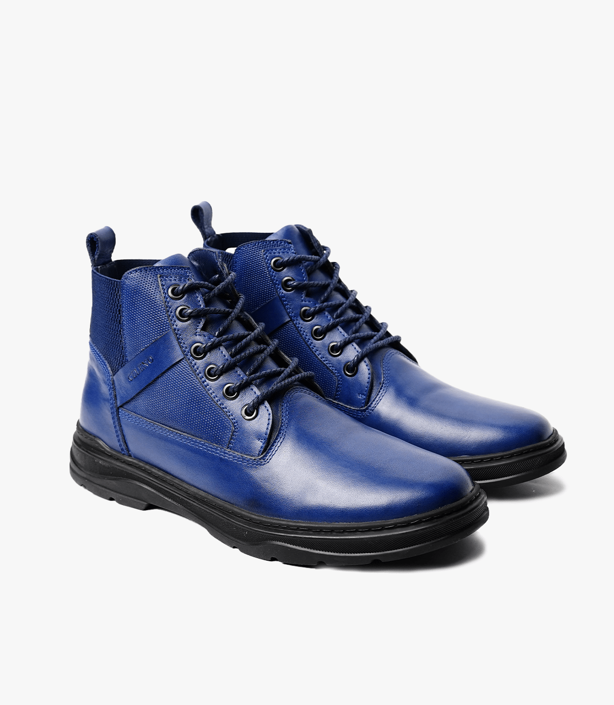 Bottine Marvel en Cuir, Bleu – CL3044