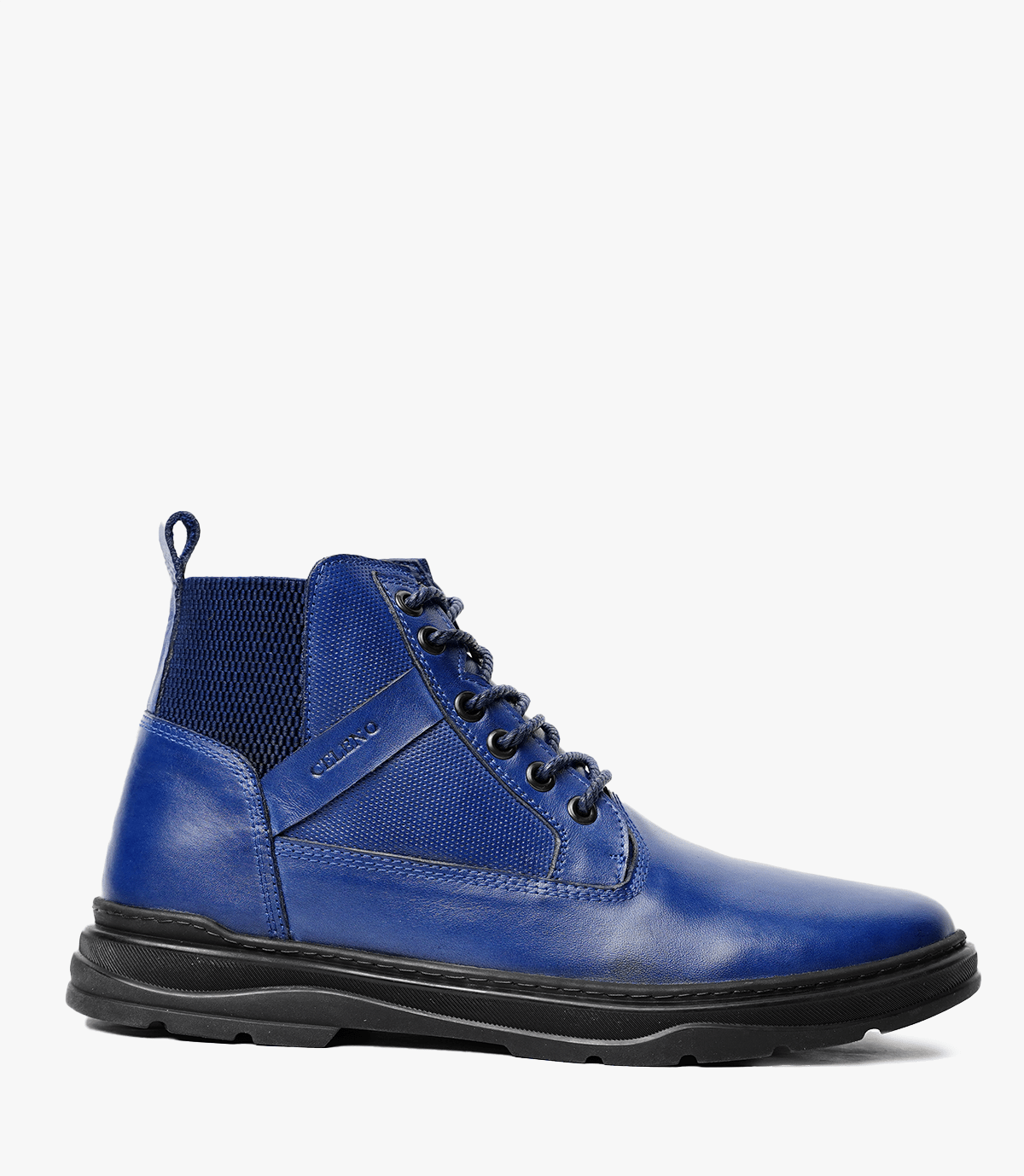 Bottine Marvel en Cuir, Bleu – CL3044