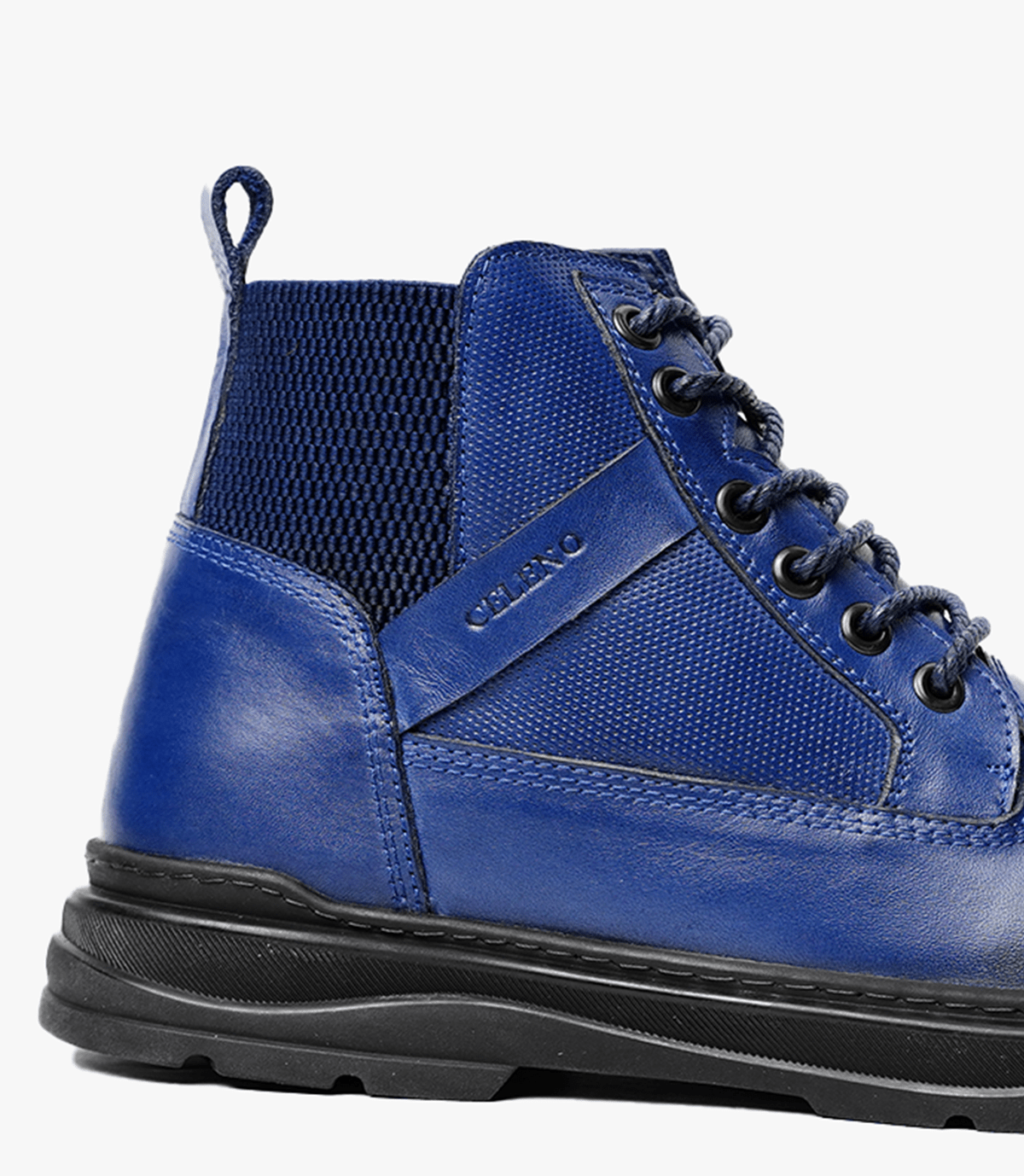 Bottine Marvel en Cuir, Bleu – CL3044