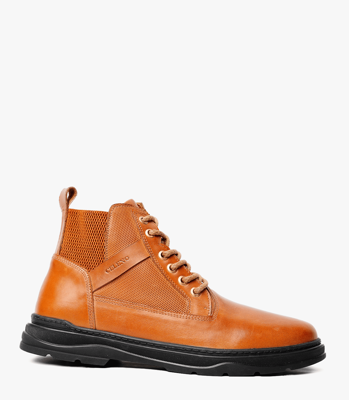 Bottine Marvel en Cuir, Tabac – CL3044