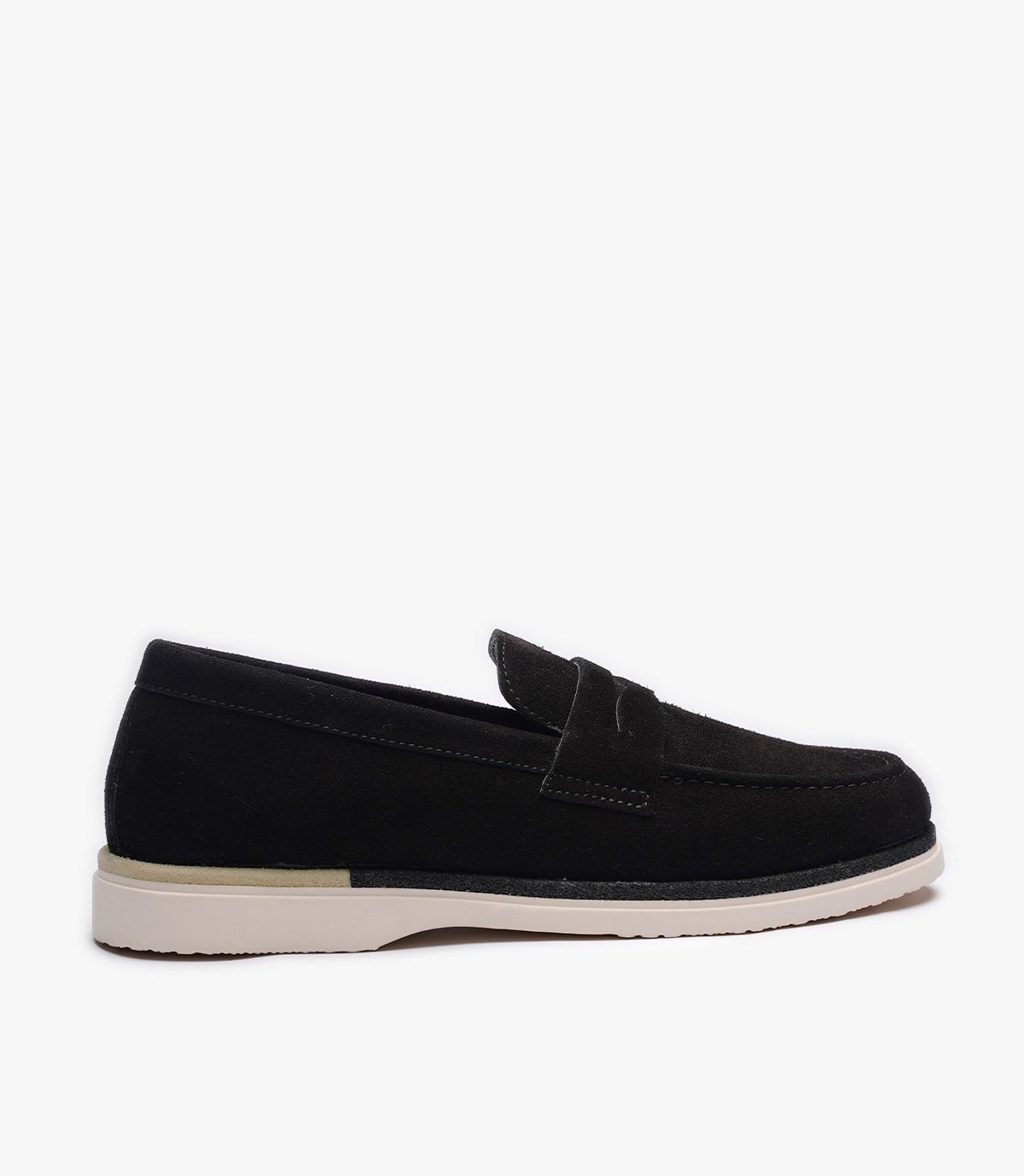 MOCASSIN REGALIA EN DAIM, NOIR - CL308