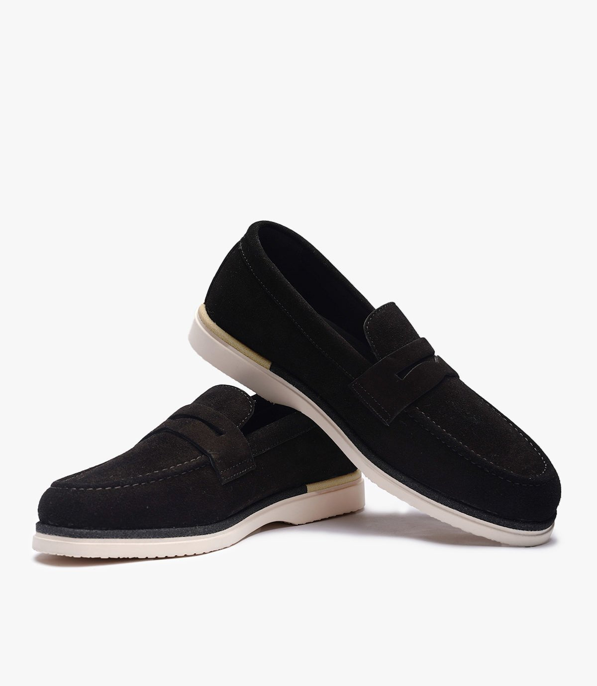 MOCASSIN REGALIA EN DAIM, NOIR - CL308