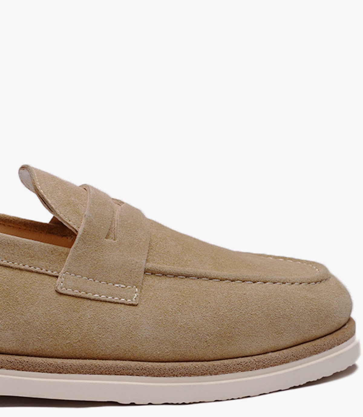 MOCASSIN REGALIA EN DAIM, BEIGE - CL308