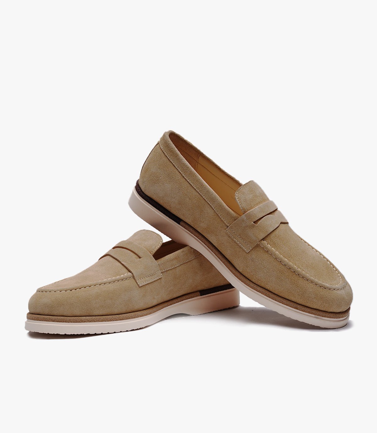 MOCASSIN REGALIA EN DAIM, BEIGE - CL308