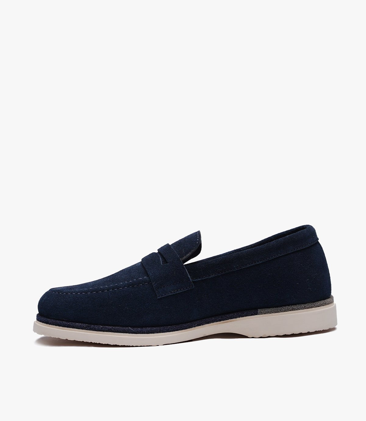 MOCASSIN REGALIA EN DAIM, BLEU NUIT - CL308