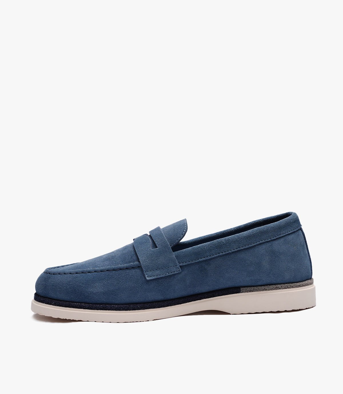 MOCASSIN REGALIA EN DAIM, BLEU CIEL - CL308