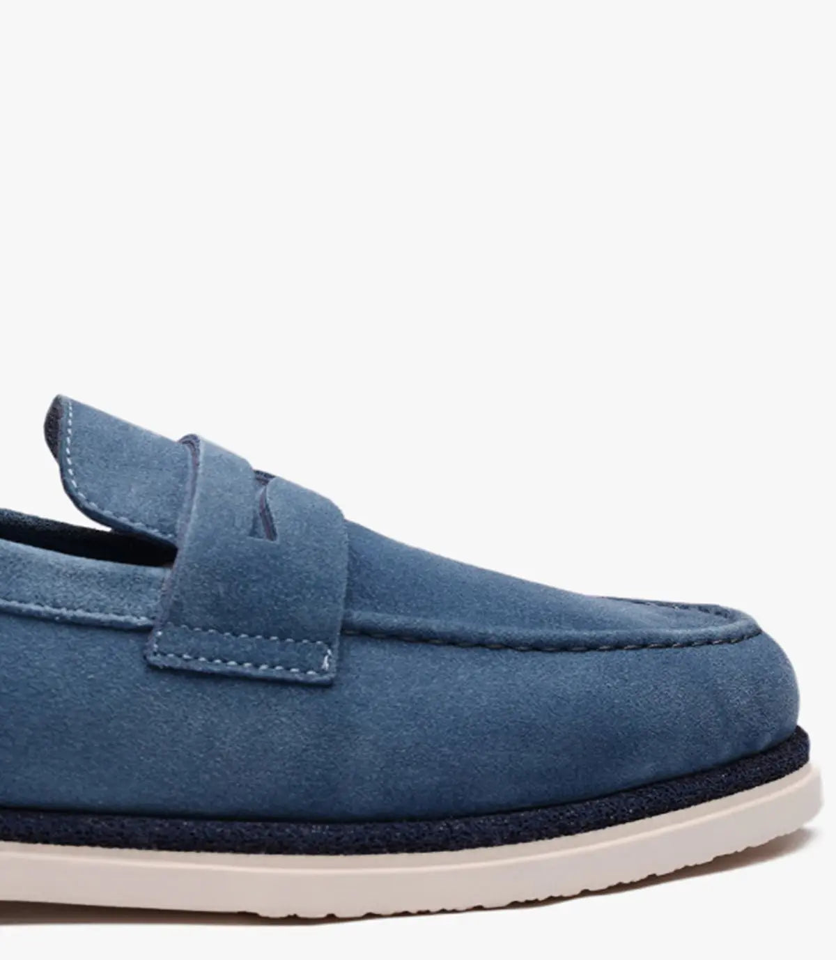 MOCASSIN REGALIA EN DAIM, BLEU CIEL - CL308 Celeno