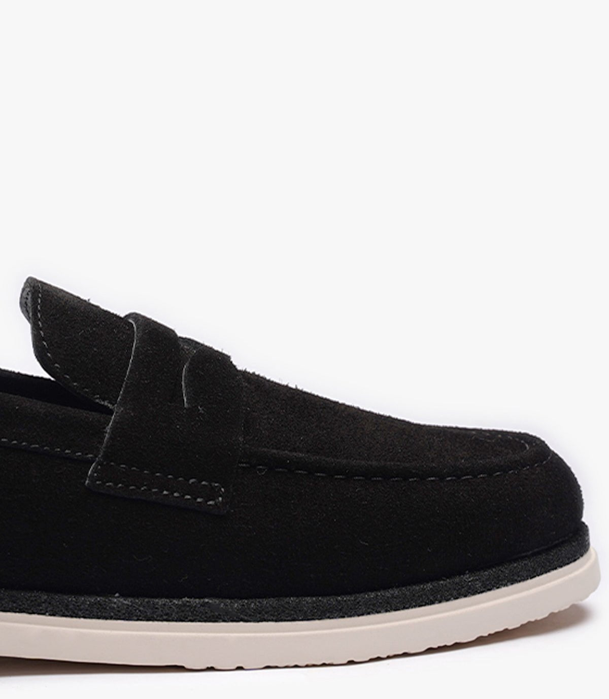 MOCASSIN REGALIA EN DAIM, NOIR - CL308