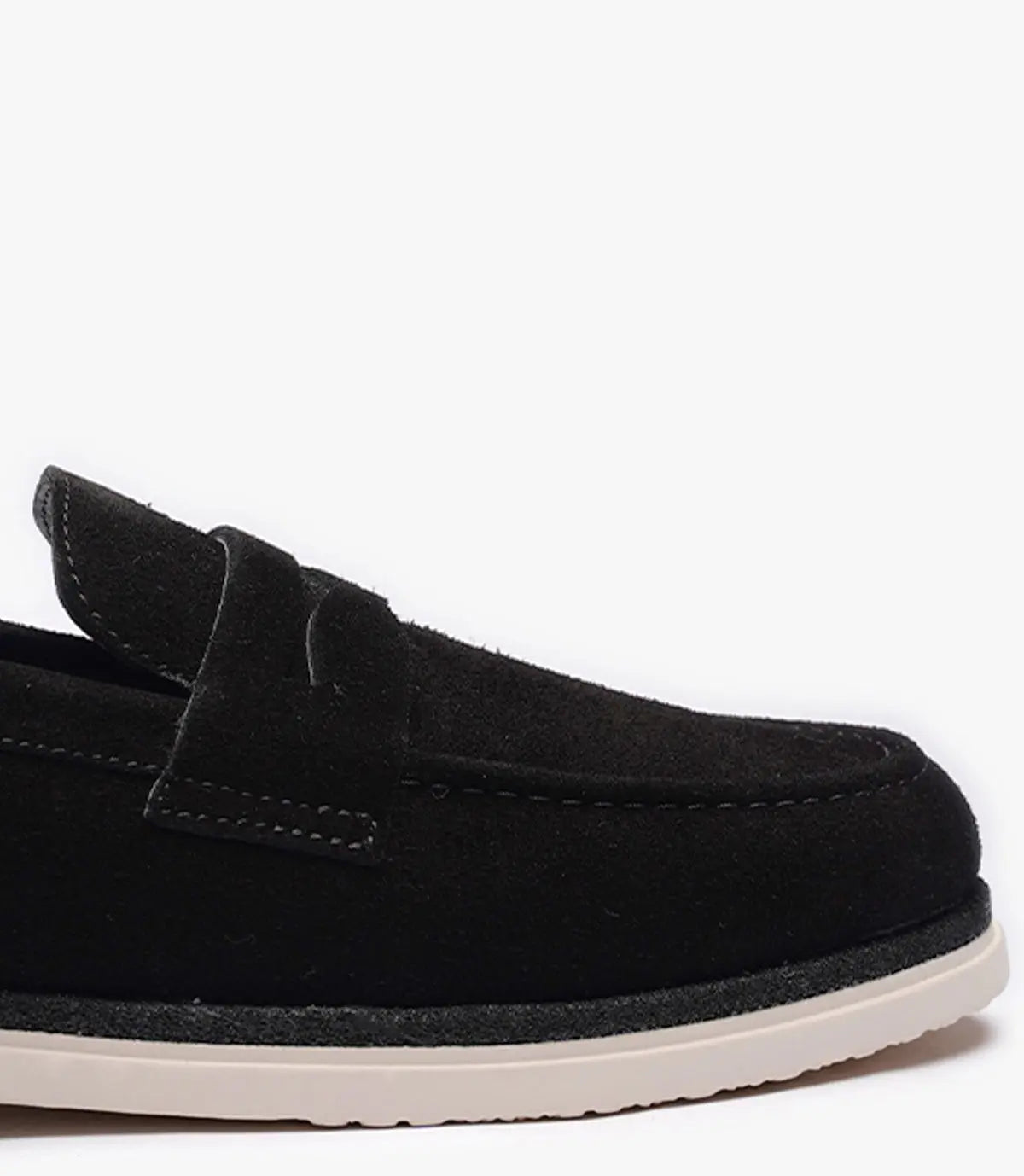 MOCASSIN REGALIA EN DAIM, NOIR - CL308 Celeno