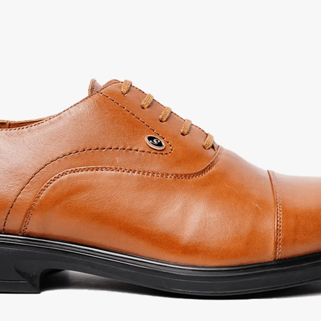 Oxford en Cuir, Tabac -CL313 Celeno