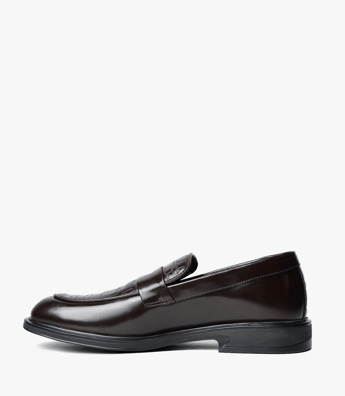 CHAUSSURES CROCO, en Brun Foncé - CL318