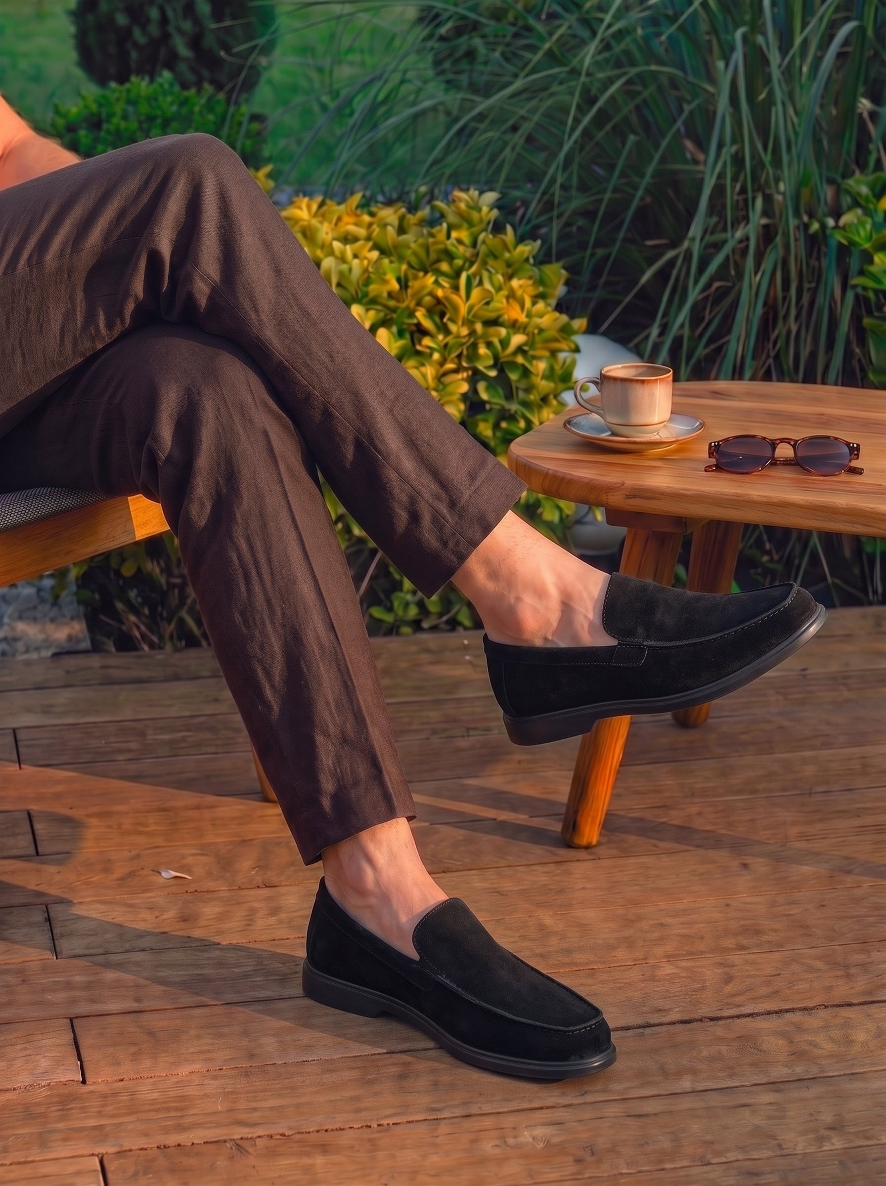 MOCASSIN NERIO EN DAIM NOIR – CL337