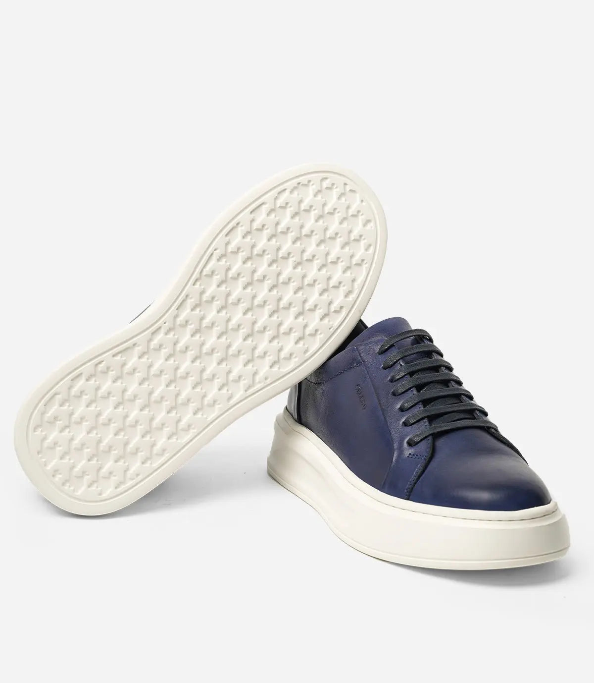 BASKET ROYALE en Cuir, Bleu– CL6065 My Store