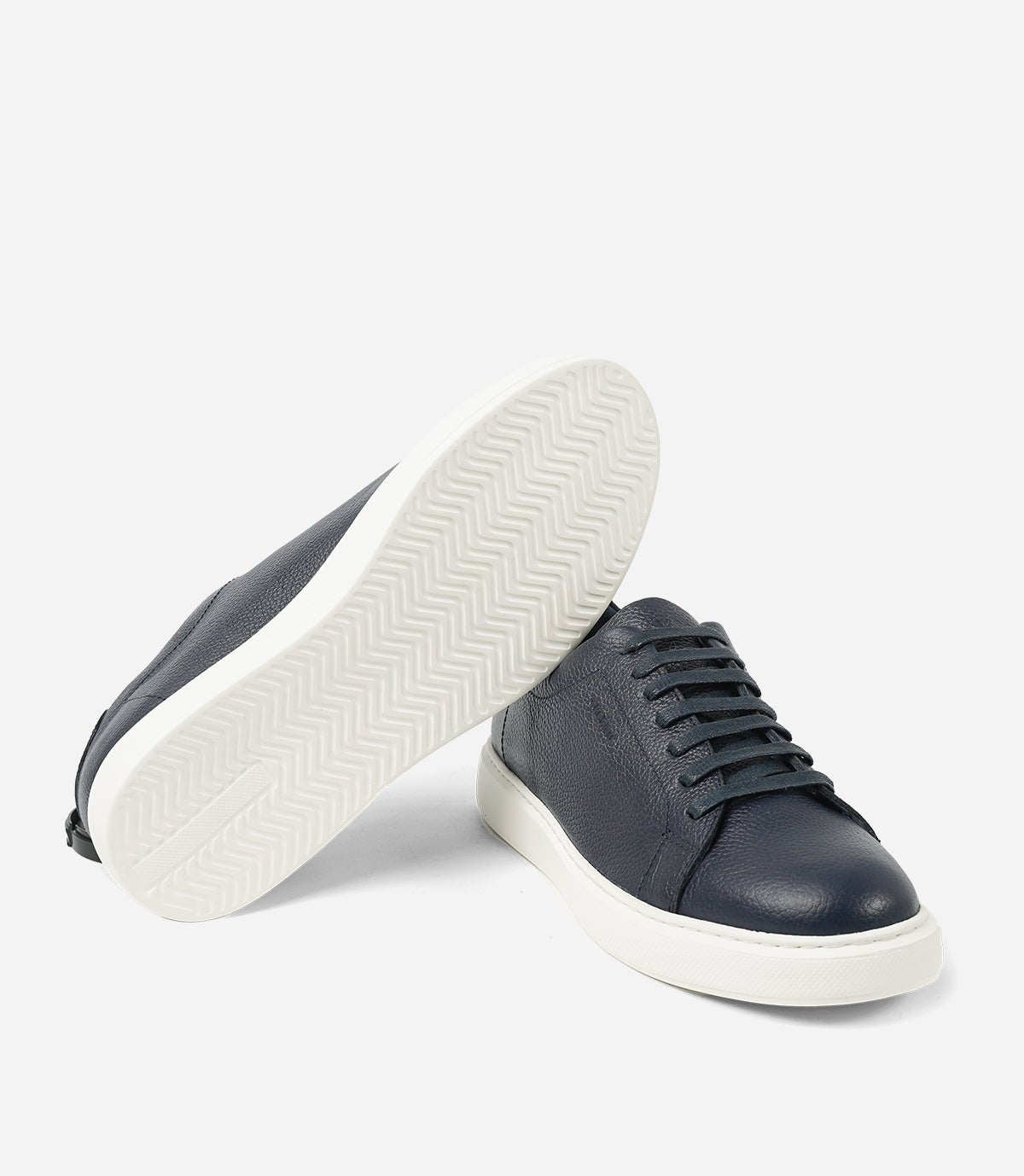 BASKET BLAZE En Cuir, Bleu Nuit – CL6080