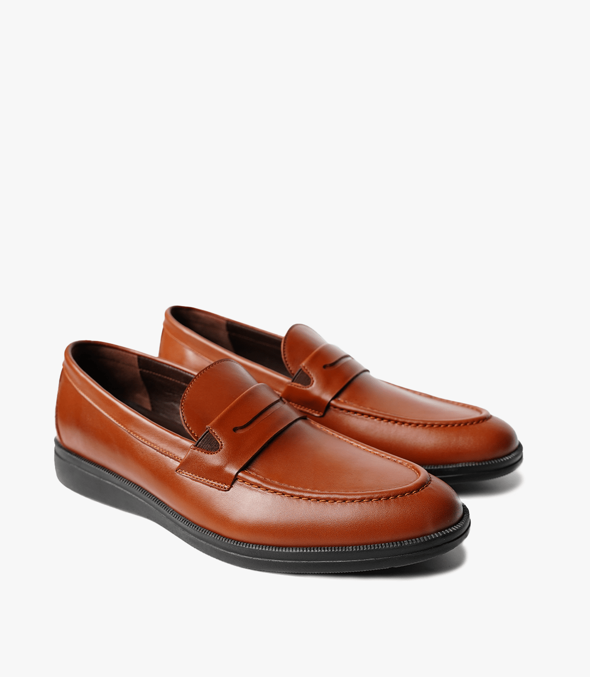 MOCASSIN LEO EN CUIR, TABAC – CL450