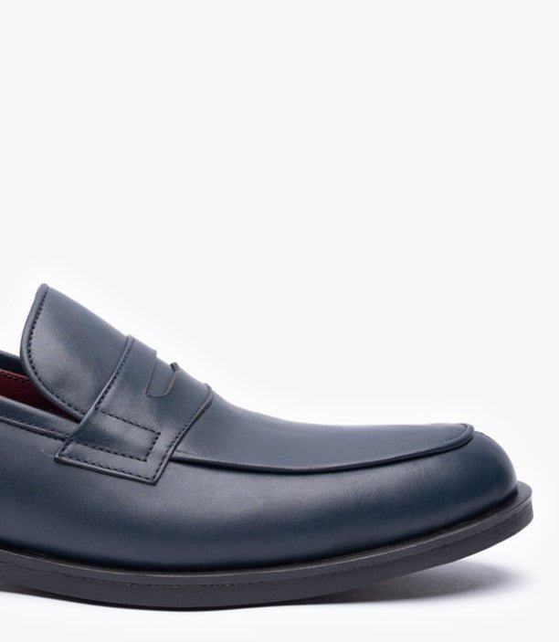 MOCASSIN Taylor en Cuir, Bleu nuit– CL477