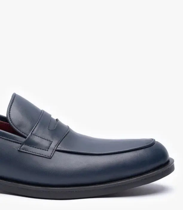 MOCASSIN Taylor en Cuir, Bleu nuit– CL477 Celeno