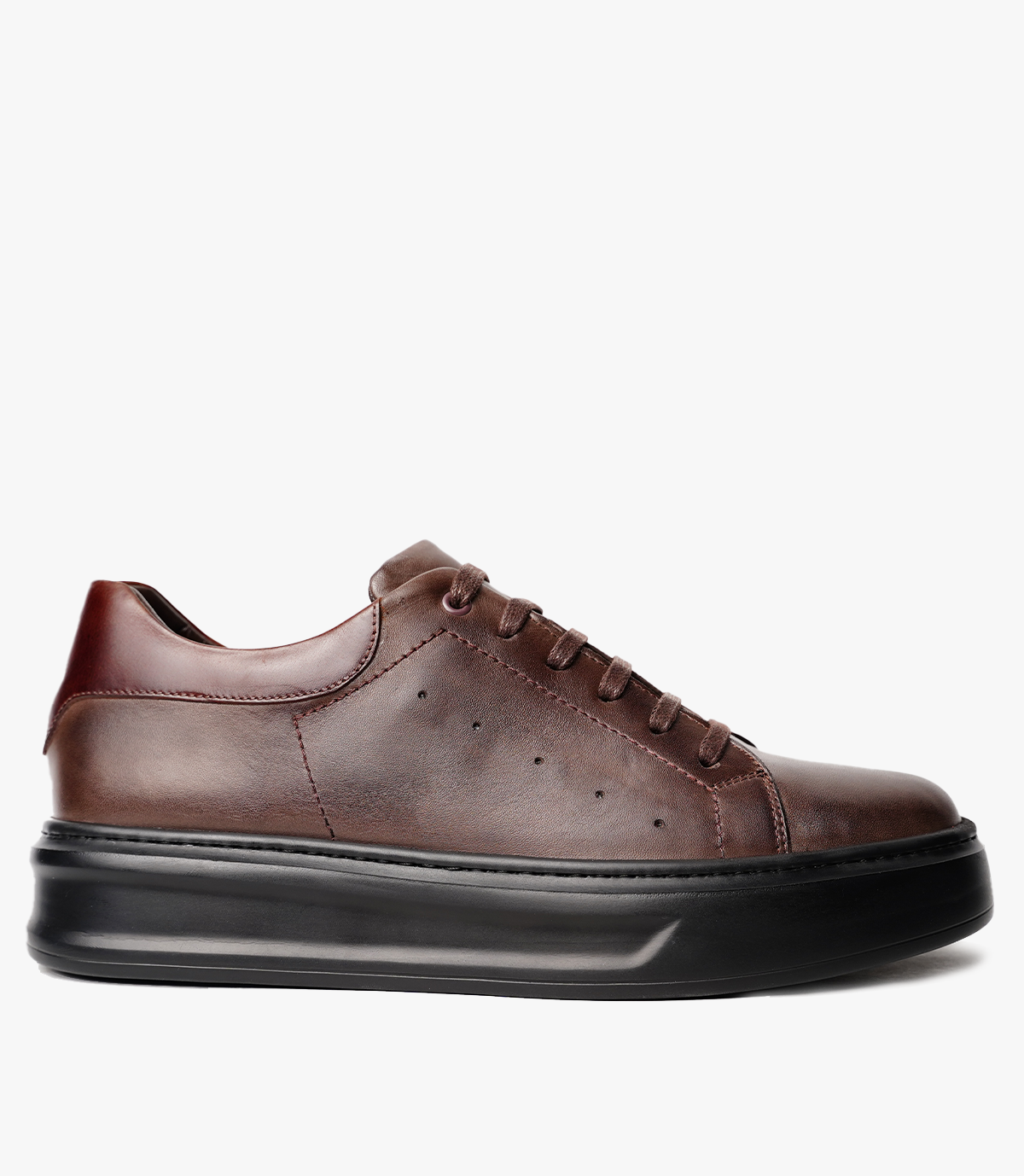 BASKET SPLINTER en Cuir, Marron– CL6017
