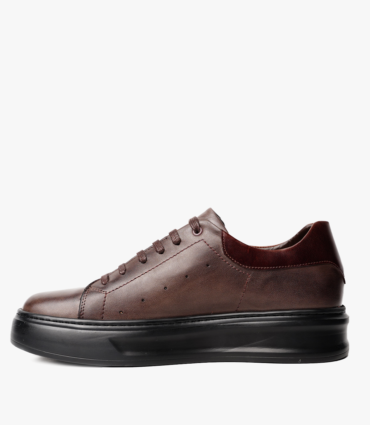 BASKET SPLINTER en Cuir, Marron– CL6017