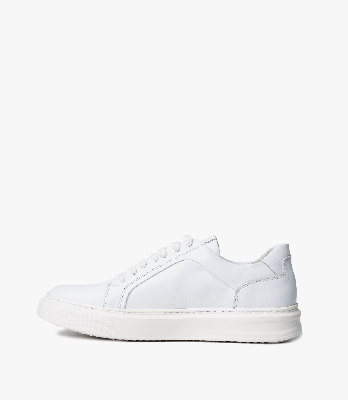 BASKET SUEDE EN CUIR, Blanc – CL6063