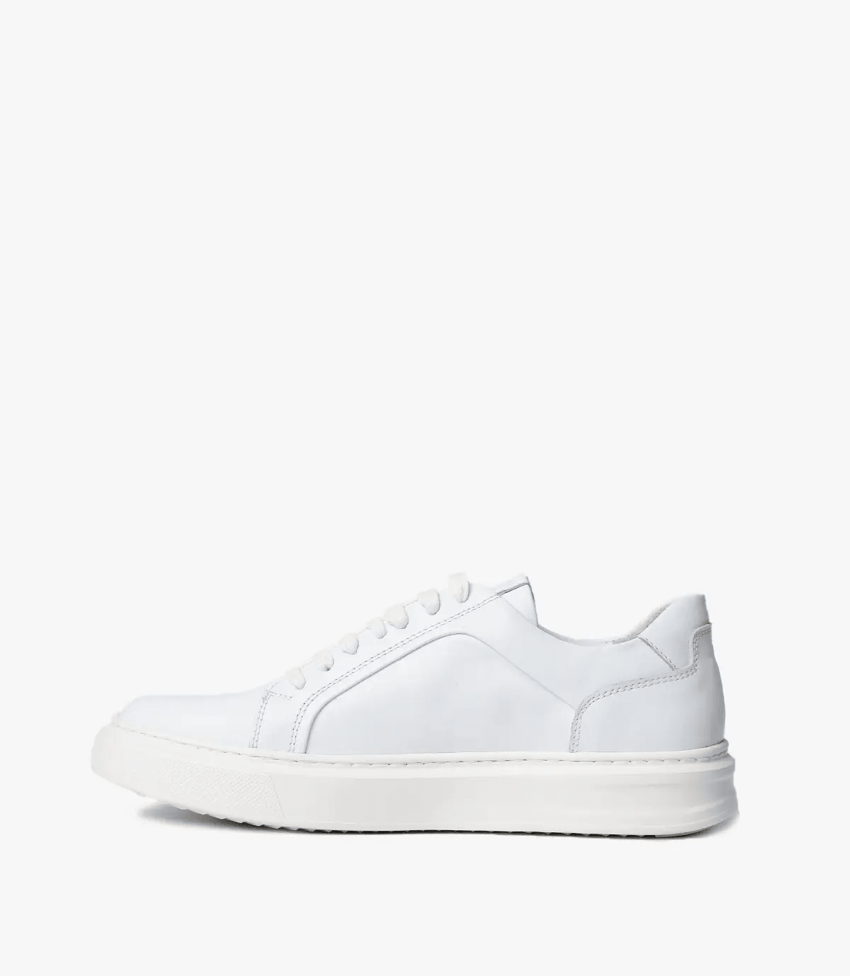 BASKET SUEDE EN CUIR, Blanc – CL6063 Celeno