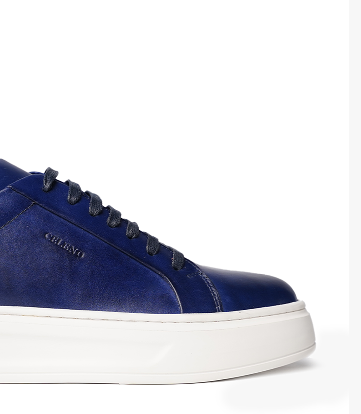BASKET ROYALE en Cuir, Bleu– CL6065