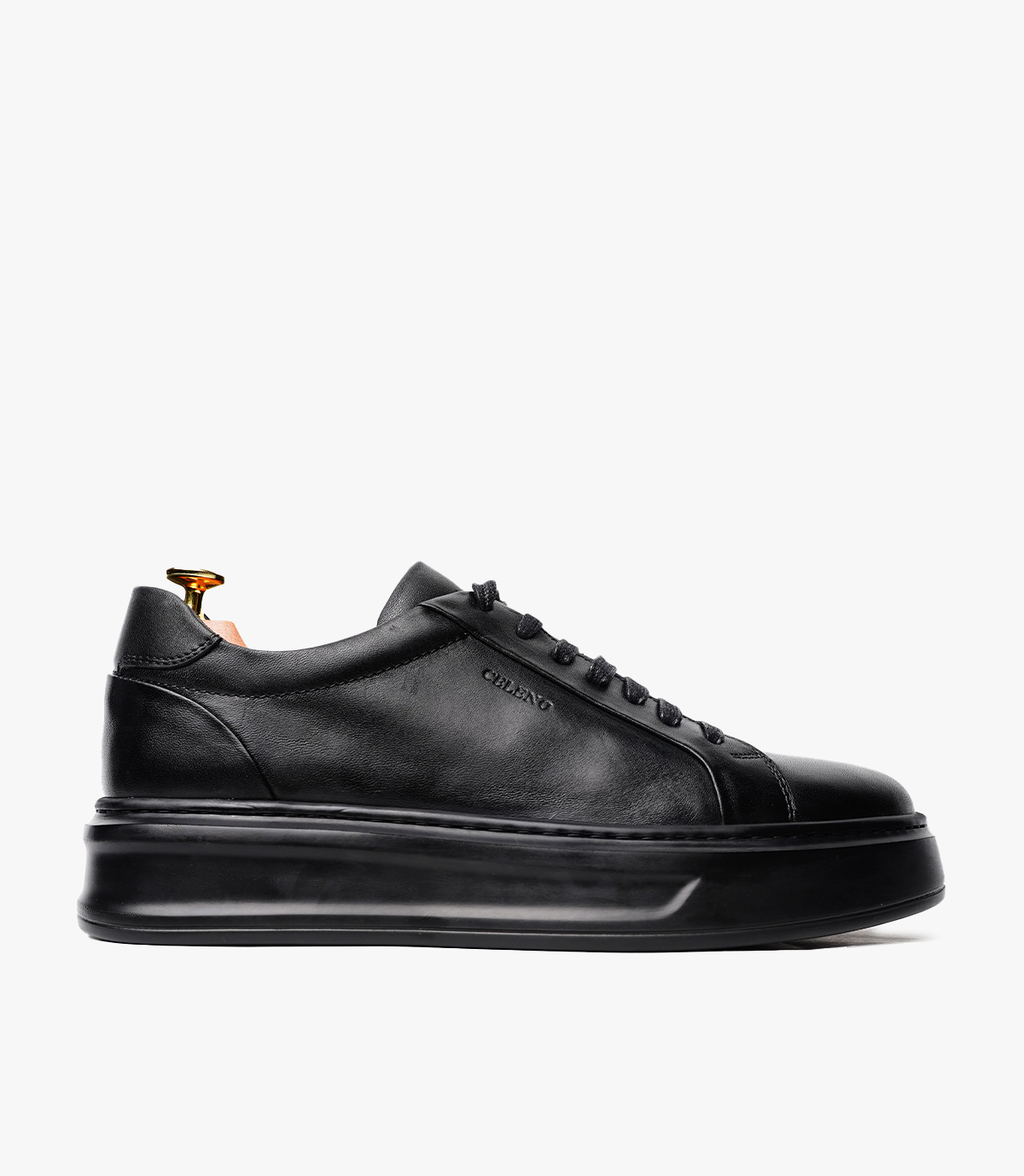 BASKET ROYALE en Cuir, Noir– CL6065