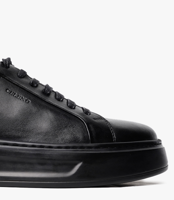 BASKET ROYALE en Cuir, Noir– CL6065