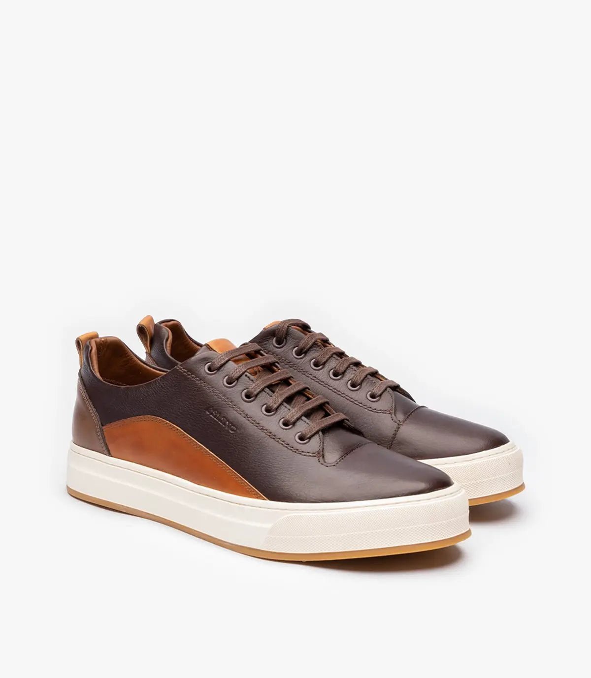 Celeno Maroc Basket Cuir Bolt marron pour homme 1