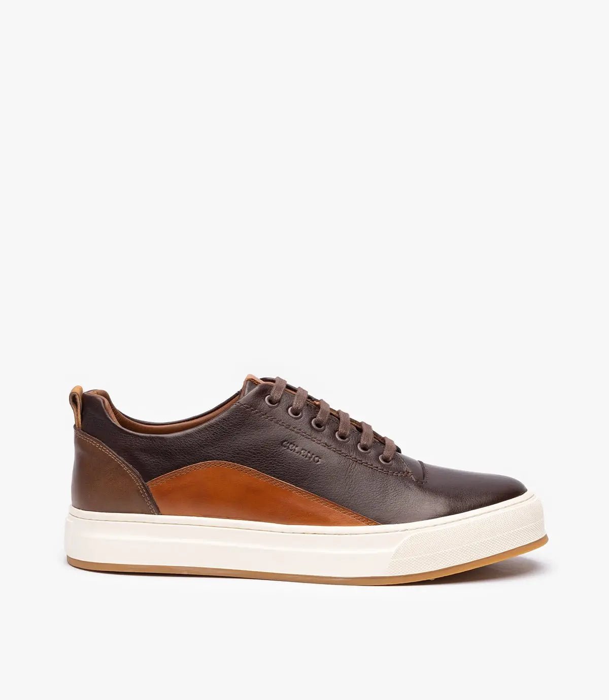 Celeno Maroc Basket Cuir Bolt marron pour homme 2