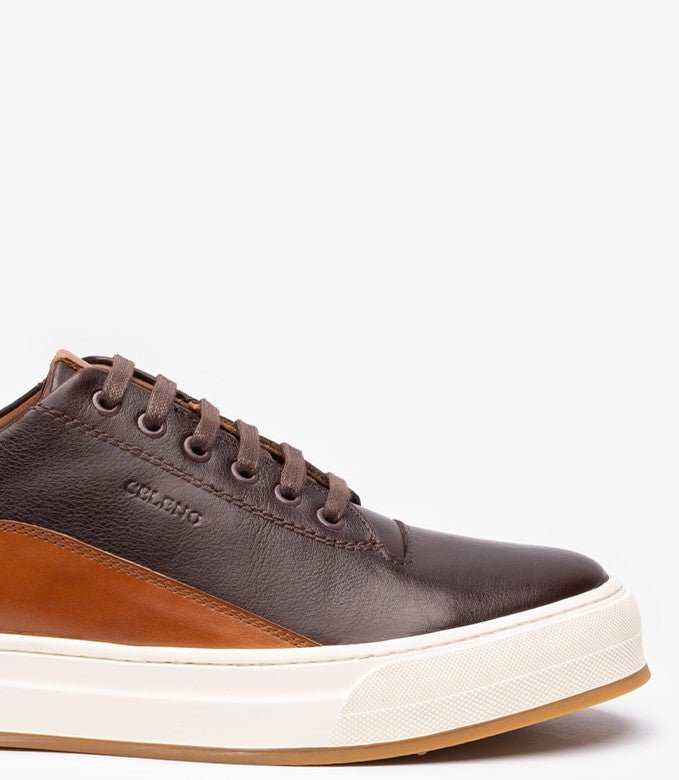 Celeno Maroc Basket Cuir Bolt marron pour homme 4
