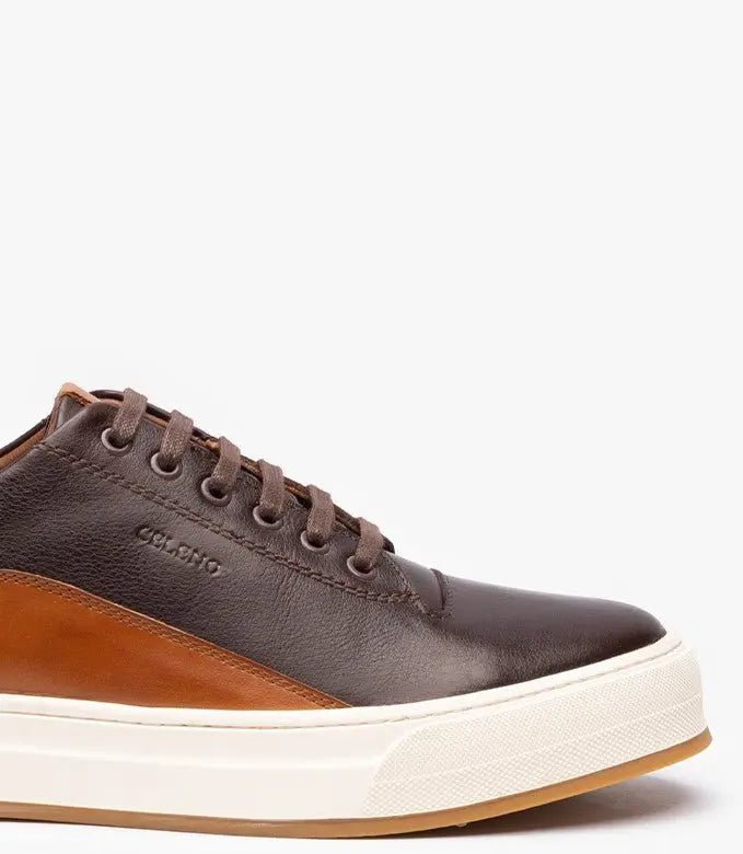 Celeno Maroc Basket Cuir Bolt marron pour homme 4