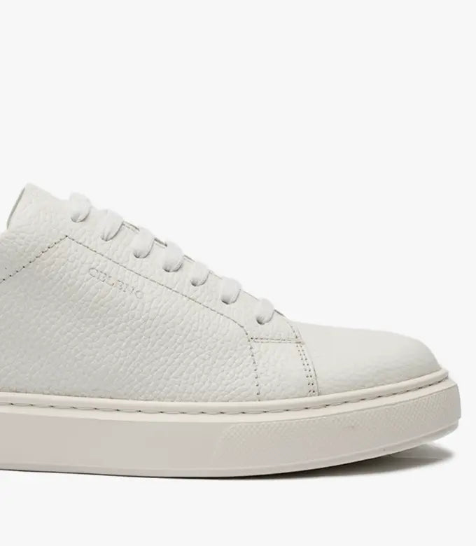 BASKET BLAZE En Cuir, Blanche – CL6080 Celeno