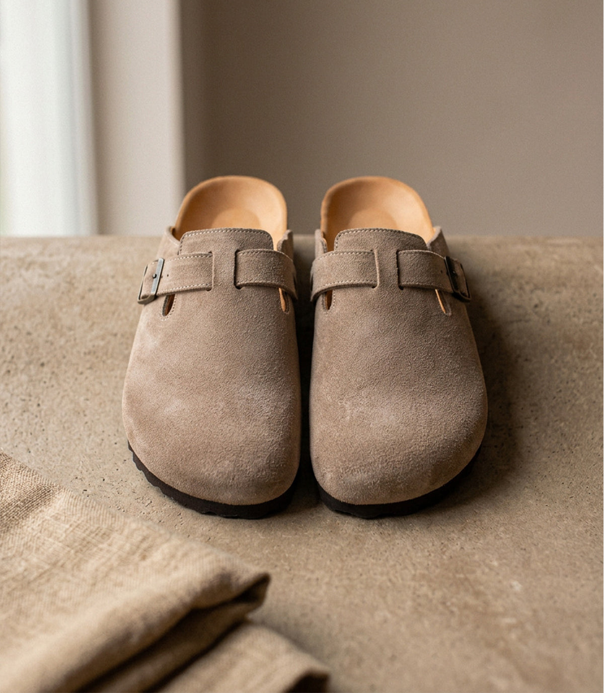 SABOT EN DAIM BEIGE - SL07