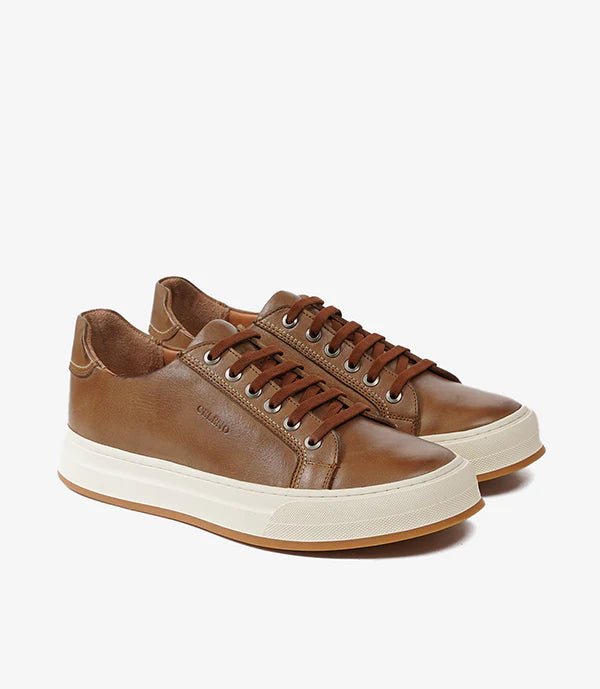 BASKET ROGUE en Cuir, Tabac – CL6073