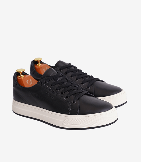 BASKET ROGUE en Cuir, Noir– CL6073