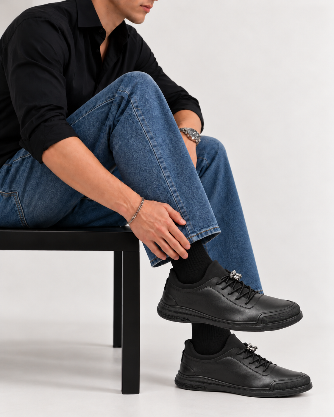 CAVAN en Cuir, Noir -CL6062