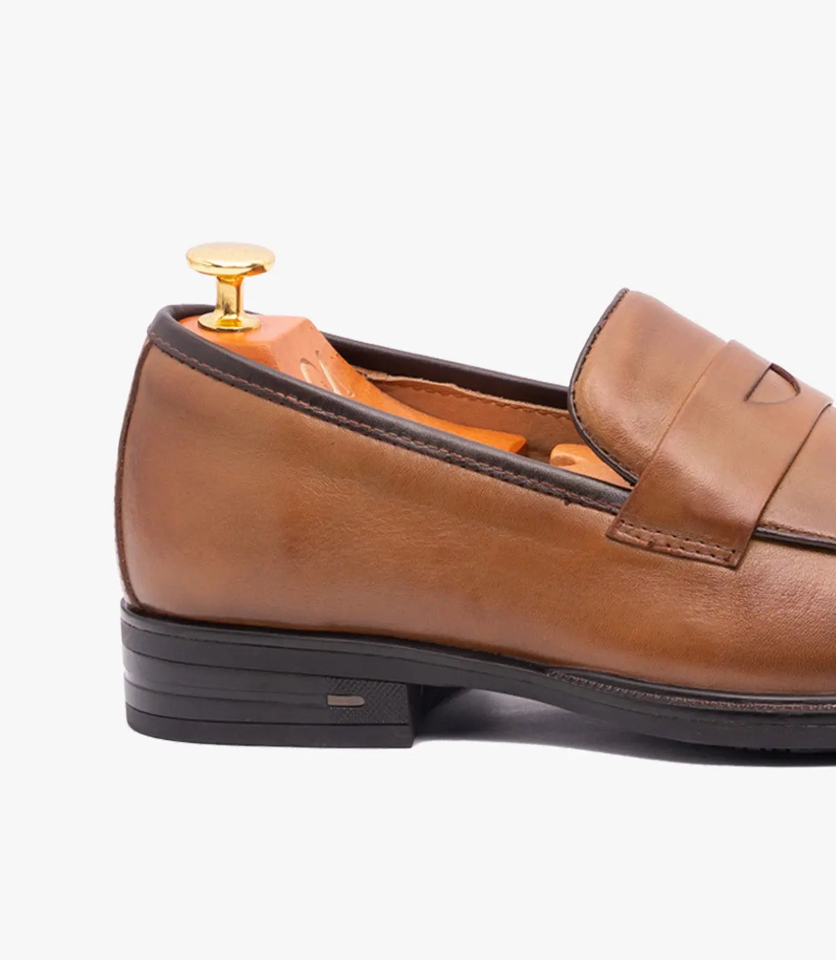 Mocassin Penny Loafer en Cuir, Tabac CL2001 Celeno