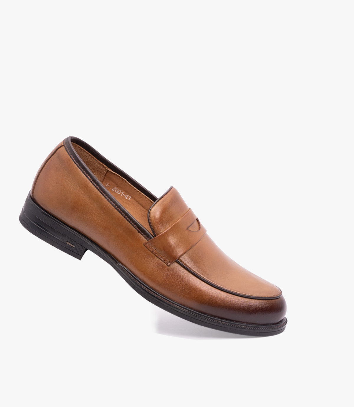 Mocassin Penny Loafer en Cuir, Tabac CL2001